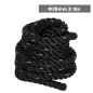 Cuerda de Batalla Ø38 mm Longitud 9 m Battle Rope Formación Battling Power Cuerda Ejercicio Fitness Deporte Poliéster Ultra Resi