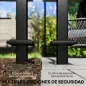 Pérgola de Jardín 6x3 m con Techo Retráctil Protección UPF50+ Drenaje Cenador de Jardín para Patio Exterior Crema