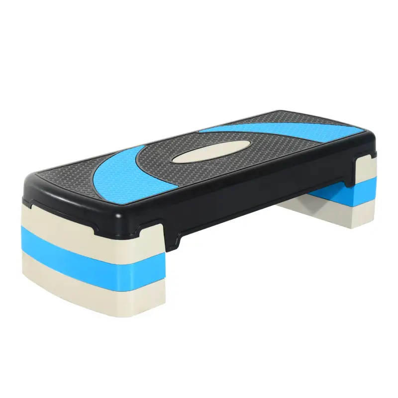Step de Aeróbic, Step para Fitness Antideslizante con Altura Regulable 3 Niveles de 10/15/20 cm, Tabla Plataforma Stepper para E