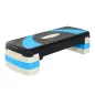 Step de Aeróbic, Step para Fitness Antideslizante con Altura Regulable 3 Niveles de 10/15/20 cm, Tabla Plataforma Stepper para E Step de Aeróbic, Step para Fitness Antideslizante con Altura Regulable 3 Niveles de 10/15/20 cm, Tabla Plataforma Stepper para E