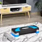 Step de Aeróbic, Step para Fitness Antideslizante con Altura Regulable 3 Niveles de 10/15/20 cm, Tabla Plataforma Stepper para E