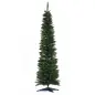 Árbol de Navidad Artificial Estrecho 180 cm con 390 Ramas y Base Desmontable Fácil de Montar Verde