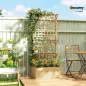 Jardinera con Enrejado y Techo de Madera para Plantas Trepadoras con 2 Estantes Drenaje y Forro 76x43,5x177 cm Natural Jardinera con Enrejado y Techo de Madera para Plantas Trepadoras con 2 Estantes Drenaje y Forro 76x43,5x177 cm Natural