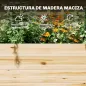 Jardinera con Enrejado y Techo de Madera para Plantas Trepadoras con 2 Estantes Drenaje y Forro 76x43,5x177 cm Natural Jardinera con Enrejado y Techo de Madera para Plantas Trepadoras con 2 Estantes Drenaje y Forro 76x43,5x177 cm Natural