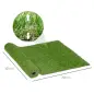 Césped Artificial 3x1 m con Altura de Hierba 25mm Rollo de Hierba Sintética de Exterior para Jardín y Terraza