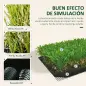 Césped Artificial 3x1 m con Altura de Hierba 25mm Rollo de Hierba Sintética de Exterior para Jardín y Terraza