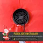 Papá Noel Hinchable 1.2m Santa Claus Inflable con Regalo Decoración Navidad Iluminación con Inflador Interior Exterior