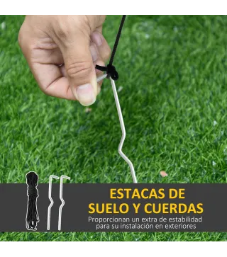 Papá Noel Hinchable 1.2m Santa Claus Inflable con Regalo Decoración Navidad Iluminación con Inflador Interior Exterior