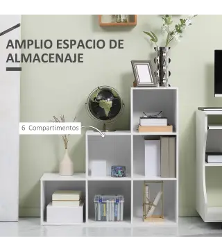 Estantería en Forma de Escalera