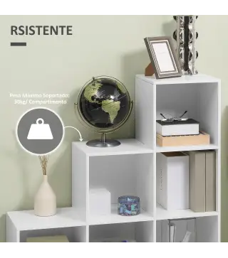 Estantería en Forma de Escalera