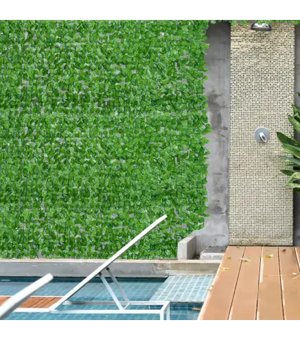 Seto Artificial en Rollo 3x1m para Valla Balcón Barandilla Valla de Privacidad Planta Decorativa PE