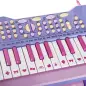 Piano Infantil 37 Teclas Teclado Electrónico Juego de Piano Regalo Juguete Educativo para Niños +3 Años con Micrófono Taburete L