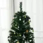 Árbol de Navidad Artificial Árbol de 180 cm con Luces Preinstaladas y Adornos Incluidos Ø112x180 cm Verde