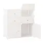 Armario Modular Plástico Estantería 6 Cubos Ropero Zapatero Aparador Combinado Pegatinas Adhesivas Decorativas Ropero Zapatero C