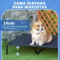 Cama Elevada para Perros Refrescante y Transpirable Cama para Perros Grandes 92x76x18 cm para Interior Exterior Azul