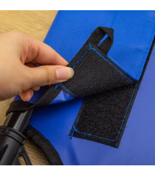 Cama Elevada para Perros Refrescante y Transpirable Cama para Perros Grandes 92x76x18 cm para Interior Exterior Azul