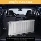 Rampa para Sillas de Ruedas Plegable 91 cm Carga 270 kg Rampa Portátil de Aluminio con Bordes de Seguridad Plata