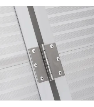 Rampa para Sillas de Ruedas Plegable 91 cm Carga 270 kg Rampa Portátil de Aluminio con Bordes de Seguridad Plata