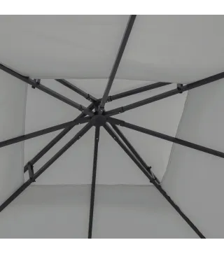 Techo Reemplazo para Carpa 3x3 m Pabellón de Poliéster para Jardín Terraza Aire Libre Exterior - Color Crema