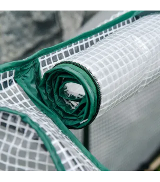 Huerto Urbano Elevado de Madera 121x55x117 cm con Cubierta de Protección Mesa de Jardinera para Cultivo Flores Vegetales en Jard