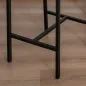 Set de Mesa de Bar y 2 Taburetes Estilo Industrial Marco de Metal para Cocina Salón Natural y Negro