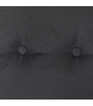 Columpio de Jardín Exteriorde 3 Plazas con Toldo Ajustable Bandejas Laterales y 2 Almohadas 208x121x172 cm Negro