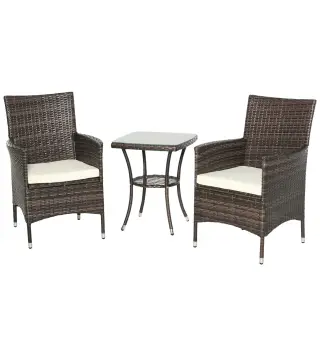 Conjunto de Muebles de Exterior de Ratán