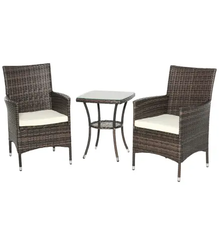 Conjunto de Muebles de Exterior de Ratán