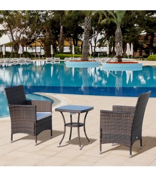 Conjunto de Muebles de Exterior de Ratán
