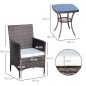Conjunto de Muebles de Exterior de Ratán Conjunto de Muebles de Exterior de Ratán