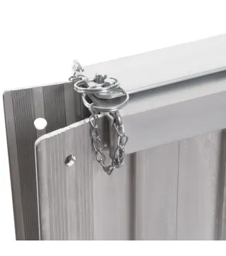 Rampa para Sillas de Ruedas Plegable 61 cm Carga 270 kg Rampa Portátil de Aluminio con Bordes de Seguridad Plata