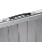 Rampa para Sillas de Ruedas Plegable 61 cm Carga 270 kg Rampa Portátil de Aluminio con Bordes de Seguridad Plata