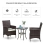 Conjunto de Muebles de Exterior de Ratán Conjunto de Muebles de Exterior de Ratán