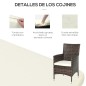 Conjunto de Muebles de Exterior de Ratán Conjunto de Muebles de Exterior de Ratán