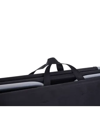 Tumbona Jardín Exterior Plegable con Respaldo Ajustable en 5 Posiciones Carga 120 kg para Terraza 187x55x24 cm Negro