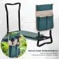 Taburete de Jardín Plegable con Bolsa para Herramientas Protección Cojín Rodillas Asiento de Jardín con Almohadilla Altu Taburete de Jardín Plegable con Bolsa para Herramientas Protección Cojín Rodillas Asiento de Jardín con Almohadilla Altu