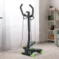 Máquina de Step Stepper Fitness con Manillar Pantalla LCD Cintas y Pedales Antideslizantes 40x32x125 cm Negro Máquina de Step Stepper Fitness con Manillar Pantalla LCD Cintas y Pedales Antideslizantes 40x32x125 cm Negro