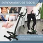 Máquina de Step Stepper Fitness con Manillar Pantalla LCD Cintas y Pedales Antideslizantes 40x32x125 cm Negro Máquina de Step Stepper Fitness con Manillar Pantalla LCD Cintas y Pedales Antideslizantes 40x32x125 cm Negro