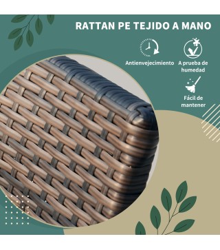 Conjunto de Mesa Sillas Ratán
