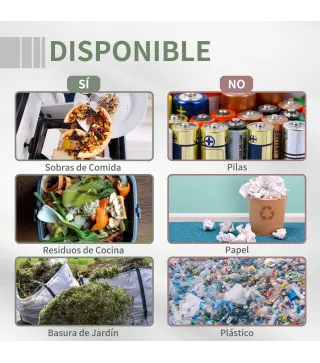 Compostador de Tambor Giratorio con Capacidad 160 Litros de Doble Cámara y Ventilación Marco de Acero 71x65x96cm Negro