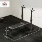 Banco de Musculación con Soporte para Barra y Estación de Dips Carga 220 kg para Entrenamiento en Casa Gimnasio