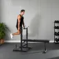 Banco de Musculación con Soporte para Barra y Estación de Dips Carga 220 kg para Entrenamiento en Casa Gimnasio
