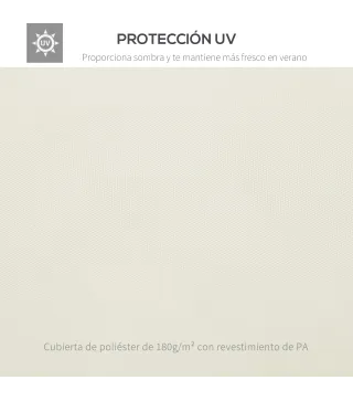 Techo de Repuesto 4x3 m para Cenador de Jardín 2 Niveles Transpirable con 8 Orificios de Drenaje Cubierta Superior de Reemplazo