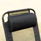 Conjunto de 2 Sillas de Camping Plegables con Reposacabezas Desmontable y Respaldo Reclinable 62x70x109 cm Negro