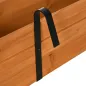 Jardinera de Madera con 2 Ganchos para Colgar para Cultivos Plantas Flores al Exterior 91x18x16,5 cm Natural