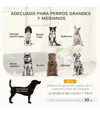 Sofá para Perros Grandes y Medianos Tapizada en Chenilla con Cojín Lavable y Patas de Madera de Pino Gris Oscuro