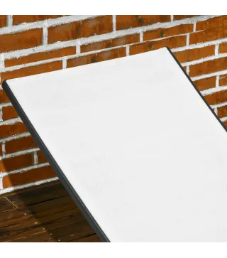 Juego de 2 Tumbonas Reclinables de Jardín de Aluminio con Respaldo Ajustable y Ruedas 165x66x102 cm Blanco Mate