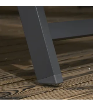 Juego de 2 Tumbonas Reclinables de Jardín de Aluminio con Respaldo Ajustable y Ruedas 165x66x102 cm Blanco Mate