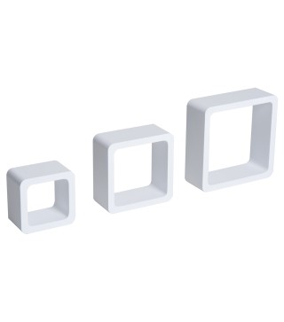 Juego de 3 Cubos Estantes de Pared