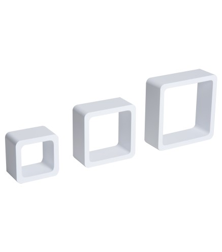 Juego de 3 Cubos Estantes de Pared
